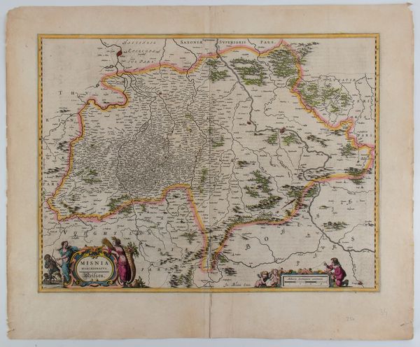 Joan Blaeu : Misnia Marchionatus. Meissen.  - Asta Stampe antiche e moderne, disegni e carte geografiche - Associazione Nazionale - Case d'Asta italiane