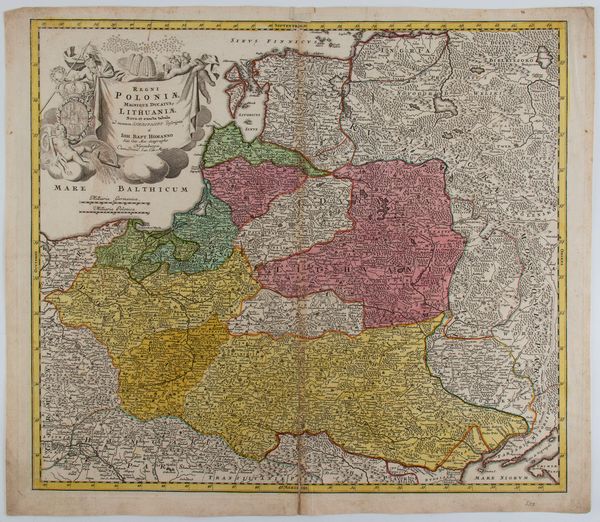 JOHANN BAPTIST HOMANN : Regni Poloniae Magnique Ducatus Lithuaniae Nova et Exacta Tabula  - Asta Stampe antiche e moderne, disegni e carte geografiche - Associazione Nazionale - Case d'Asta italiane