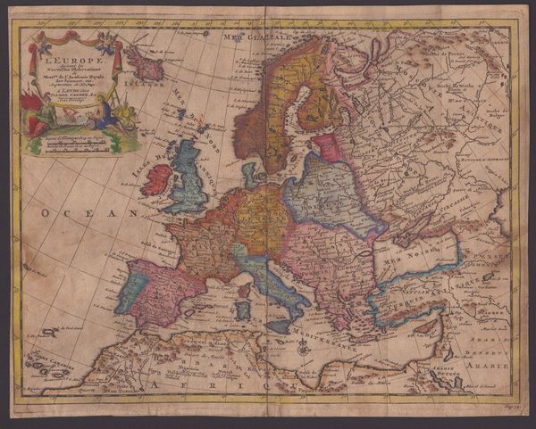 PIETER VAN DER AA : L'Europe Suivant les Nouvelles Observations...  - Asta Stampe antiche e moderne, disegni e carte geografiche - Associazione Nazionale - Case d'Asta italiane