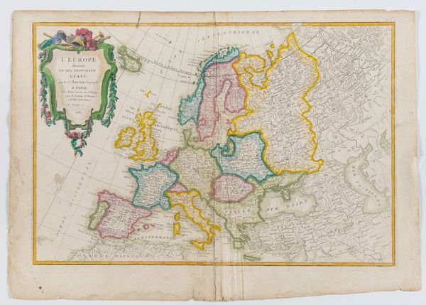 Jean Robert Janvier : L'Europe divisée en ses principaux Etats  - Asta Stampe antiche e moderne, disegni e carte geografiche - Associazione Nazionale - Case d'Asta italiane