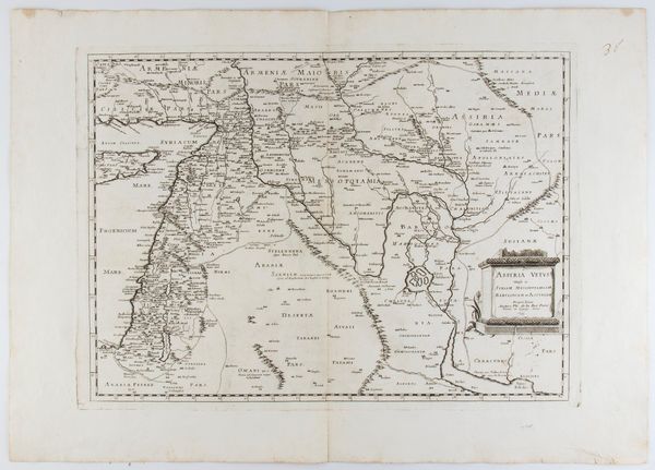 Philippe de La Rue : Assyria vetus divisa in Syriam, Messopotamiam, Babyloniam, et Assyriam  - Asta Stampe antiche e moderne, disegni e carte geografiche - Associazione Nazionale - Case d'Asta italiane