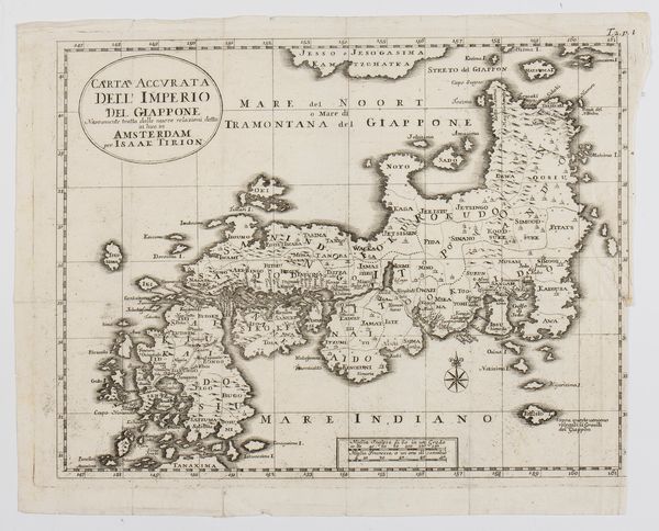 Isaak Tirion : Carta Accurata dell' Imperio del Giappone  - Asta Stampe antiche e moderne, disegni e carte geografiche - Associazione Nazionale - Case d'Asta italiane