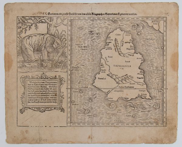 Sebastian Münster : Taprobana insula (Sri Lanka)  - Asta Stampe antiche e moderne, disegni e carte geografiche - Associazione Nazionale - Case d'Asta italiane