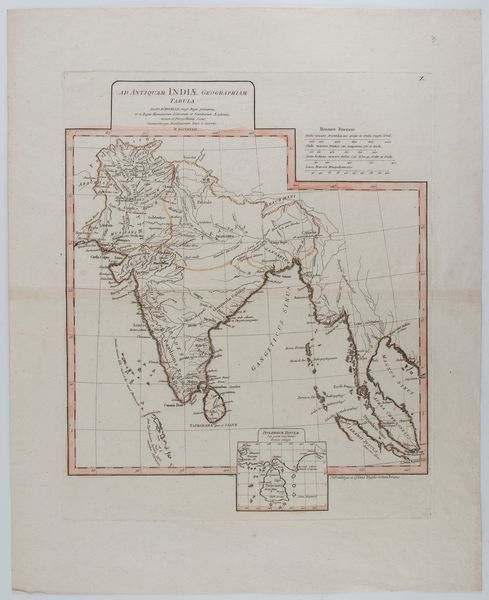 Jean-Baptiste d'Anville : Ad Antiquam Indiae Geographiam Tabula  - Asta Stampe antiche e moderne, disegni e carte geografiche - Associazione Nazionale - Case d'Asta italiane