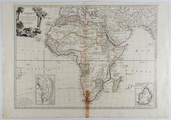 Jean Robert Janvier : L'Afrique divisée en ses principaux Etats  - Asta Stampe antiche e moderne, disegni e carte geografiche - Associazione Nazionale - Case d'Asta italiane