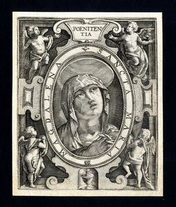 Conraad Goltzius : Castitas - Poenitentia - Longanimita  - Asta Stampe antiche e moderne, disegni e carte geografiche - Associazione Nazionale - Case d'Asta italiane