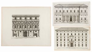 Pietro Ferrerio - Palazzo de Chigi alla Lungara - Palazzo Branconio dell'Aquila - Palazzo del Cardinal Dezza