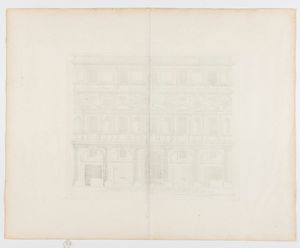 Pietro Ferrerio : Palazzo de Chigi alla Lungara - Palazzo Branconio dell'Aquila - Palazzo del Cardinal Dezza  - Asta Stampe antiche e moderne, disegni e carte geografiche - Associazione Nazionale - Case d'Asta italiane