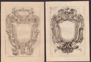 Domenico Santi detto il Mengazzino : Campi Ornat  - Asta Stampe antiche e moderne, disegni e carte geografiche - Associazione Nazionale - Case d'Asta italiane