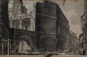 GIOVANNI BATTISTA PIRANESI - Veduta degli Avanzi del Foro di Nerva