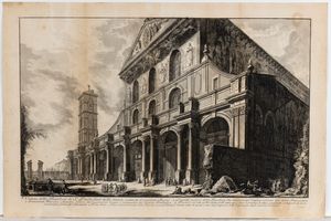 GIOVANNI BATTISTA PIRANESI - Veduta della Basilica di S. Paolo fuor delle mura