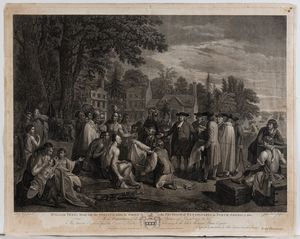 John Hall - William Penn's Treaty with Indians, when he founded the Province of Pensylvania in North America