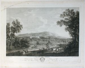 Georg Abraham Hackert : Vue de Caserte - Vue de Persano  - Asta Stampe antiche e moderne, disegni e carte geografiche - Associazione Nazionale - Case d'Asta italiane