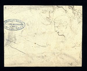 Luigi Vacca : Figure varie, studi e bozzetti  - Asta Stampe antiche e moderne, disegni e carte geografiche - Associazione Nazionale - Case d'Asta italiane