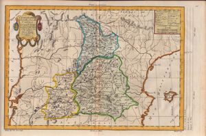 Etienne Andre Philippe de Pretot (1710-1787), Maurille Antoine Moithey (1732-1810) : Chorographie de la vielle et nouvelle Castille  - Asta Stampe antiche e moderne, disegni e carte geografiche - Associazione Nazionale - Case d'Asta italiane