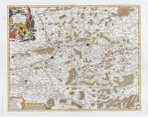 Nicolaes Visscher - Comitatus Hannoniae tabula emendata per Alexandrum Penez