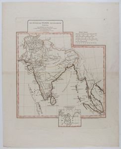 Jean-Baptiste d'Anville - Ad Antiquam Indiae Geographiam Tabula