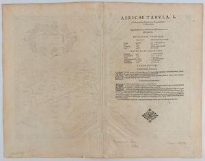 Gerardus Mercator : Africa Tab.I e Tab. III  - Asta Stampe antiche e moderne, disegni e carte geografiche - Associazione Nazionale - Case d'Asta italiane