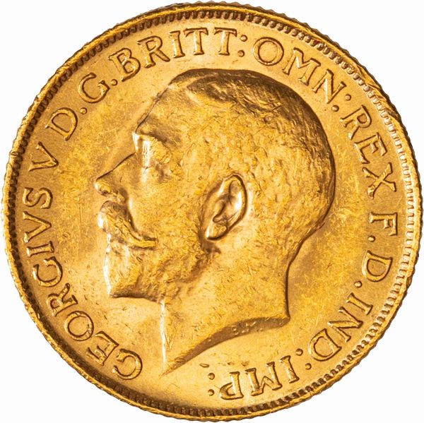 Gran Bretagna, GEORGE V, (1910-1936) : Sovereign  - Asta Numismatica - Associazione Nazionale - Case d'Asta italiane