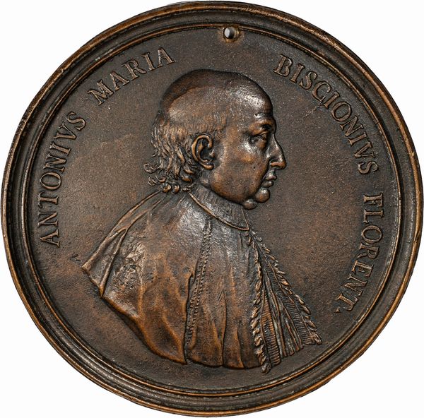 Lorenzo Maria Weber : Medaglia commemorativa di Antonio Maria Biscioni  - Asta Numismatica - Associazione Nazionale - Case d'Asta italiane