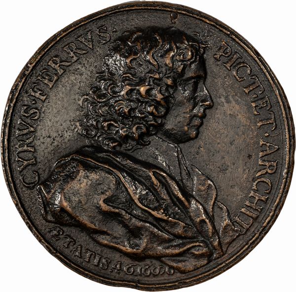 Massimiliano Soldani Benzi : Medaglia commemorativa di Ciro Ferri  - Asta Numismatica - Associazione Nazionale - Case d'Asta italiane