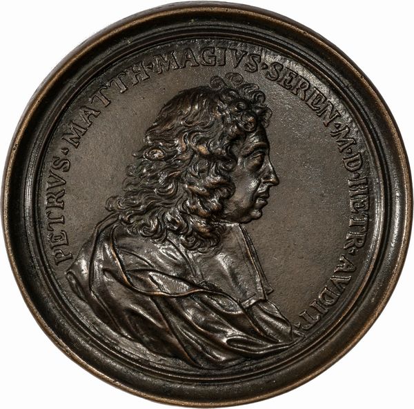 Massimiliano Soldani Benzi : Medaglia commemorativa di Pietro Matteo Maggi  - Asta Numismatica - Associazione Nazionale - Case d'Asta italiane