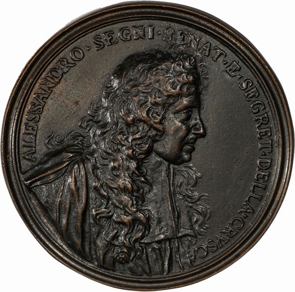 Massimiliano Soldani Benzi : Medaglia commemorativa di Alessandro Segni  - Asta Numismatica - Associazione Nazionale - Case d'Asta italiane