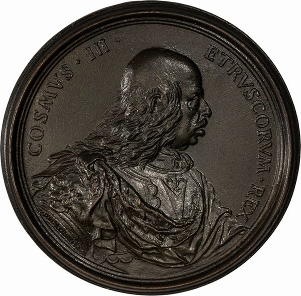 Giovacchino Fortini : Medaglia commemorativa di Cosimo III de' Medici  - Asta Numismatica - Associazione Nazionale - Case d'Asta italiane