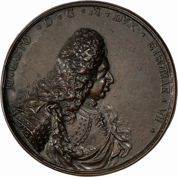 Giovan Francesco Pieri : Medaglia commemorativa di Gian Gastone de' Medici  - Asta Numismatica - Associazione Nazionale - Case d'Asta italiane