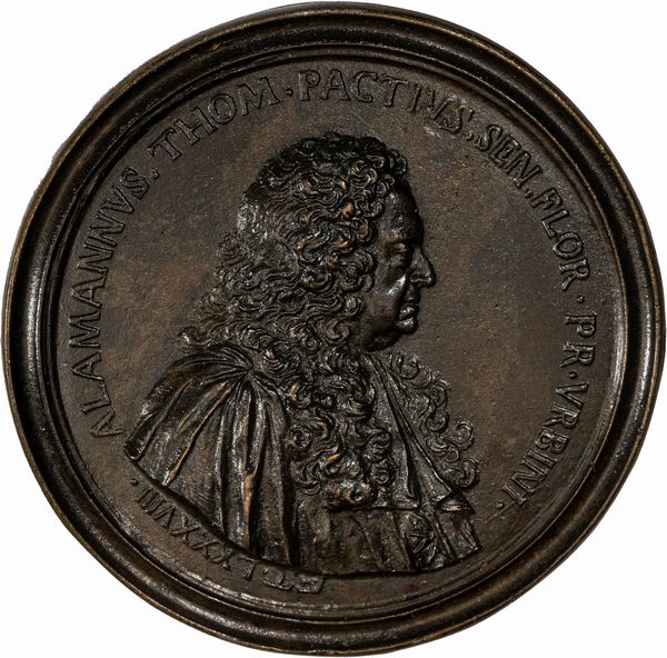 Antonio Francesco Selvi : Medaglia commemorativa di Alamanno Tommaso Pazzi  - Asta Numismatica - Associazione Nazionale - Case d'Asta italiane