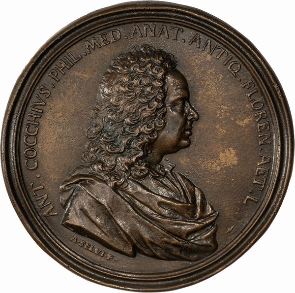 Antonio Francesco Selvi : Medaglia commemorativa di Antonio Cocchi  - Asta Numismatica - Associazione Nazionale - Case d'Asta italiane