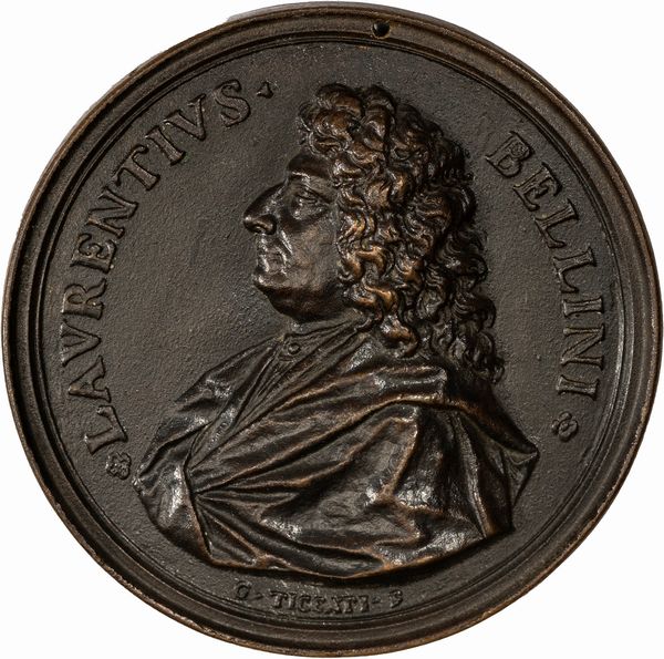 Girolamo Ticciati : Medaglia commemorativa di Lorenzo Bellini  - Asta Numismatica - Associazione Nazionale - Case d'Asta italiane