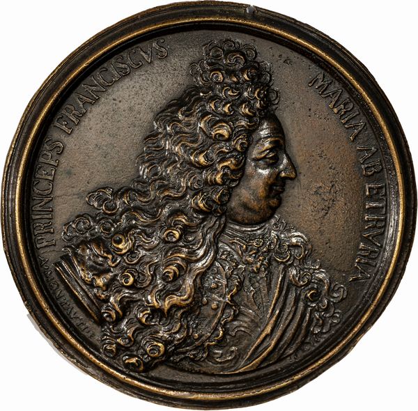 Antonio Motauti : Medaglia commemorativa di Francesco Maria de' Medici  - Asta Numismatica - Associazione Nazionale - Case d'Asta italiane