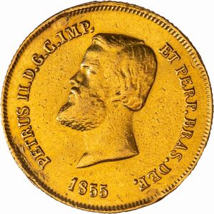 Brasile, PEDRO II, (1831-1889) - 5000 Reis