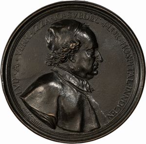 Massimiliano Soldani Benzi - Medaglia commemorativa di Ludovico da Verrazzano