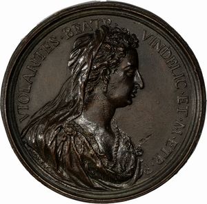 Antonio Motauti - Medaglia commemorativa di Violante Beatrice di Baviera