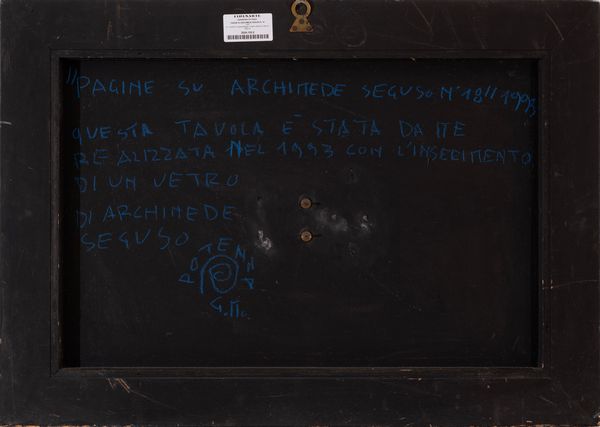 GIANMARIA POTENZA : Pagine su Archimede Seguso n. 18  - Asta Asta di arte moderna e contemporanea - Associazione Nazionale - Case d'Asta italiane