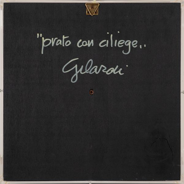 PIERO  GILARDI : Prato con ciliege  - Asta Asta di arte moderna e contemporanea - Associazione Nazionale - Case d'Asta italiane