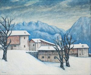 FIORENZO TOMEA : Prime nevi in Cadore  - Asta Asta di arte moderna e contemporanea - Associazione Nazionale - Case d'Asta italiane