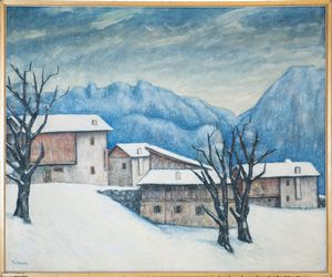 FIORENZO TOMEA : Prime nevi in Cadore  - Asta Asta di arte moderna e contemporanea - Associazione Nazionale - Case d'Asta italiane