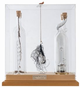 GEOFFREY  HENDRICKS : Elemental bottles (or how to catch a bird)  - Asta Asta di arte moderna e contemporanea - Associazione Nazionale - Case d'Asta italiane