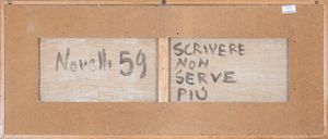 GASTONE  NOVELLI : Scrivere non serve pi  - Asta Asta di arte moderna e contemporanea - Associazione Nazionale - Case d'Asta italiane