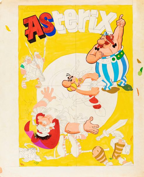 Bruno Napoli : Asterix il gallico  - Asta Bozzetti Cinematografici - Associazione Nazionale - Case d'Asta italiane