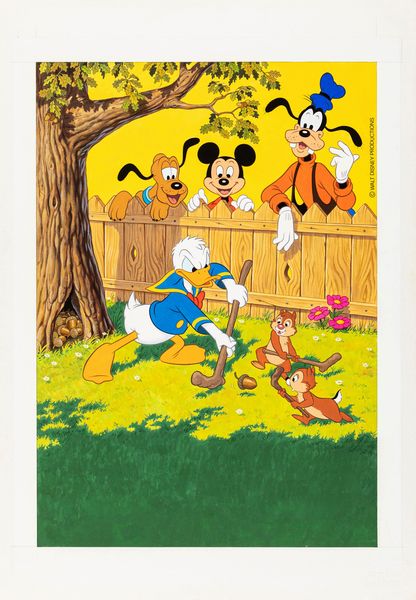 Bruno Napoli : Donald Duck's Fun Festival  - Asta Bozzetti Cinematografici - Associazione Nazionale - Case d'Asta italiane