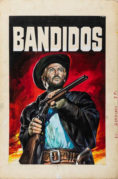 Renato Casaro : Bandidos  - Asta Bozzetti Cinematografici - Associazione Nazionale - Case d'Asta italiane