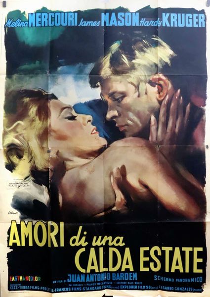 Giorgio Olivetti : Amori di una calda estate  - Asta Bozzetti Cinematografici - Associazione Nazionale - Case d'Asta italiane