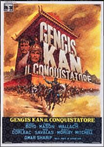 Giorgio Olivetti : Gengis Khan il conquistatore  - Asta Bozzetti Cinematografici - Associazione Nazionale - Case d'Asta italiane