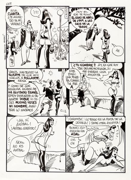 Jordi Bernet : Chiara di notte  - Asta Fumetti: I Maestri dell'Erotismo - Associazione Nazionale - Case d'Asta italiane