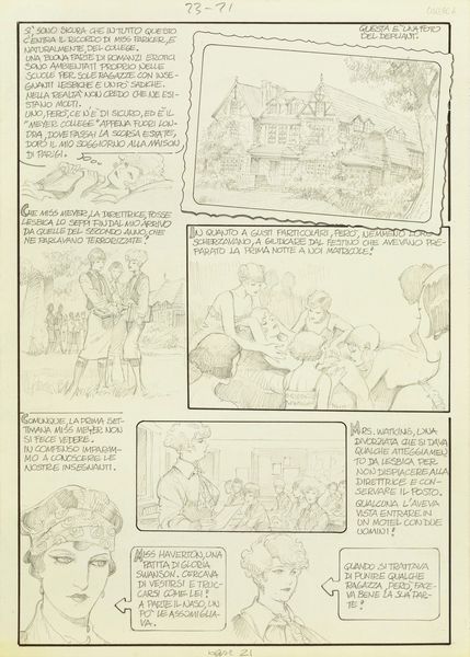 Leone Frollo : Mona Street - College  - Asta Fumetti: I Maestri dell'Erotismo - Associazione Nazionale - Case d'Asta italiane