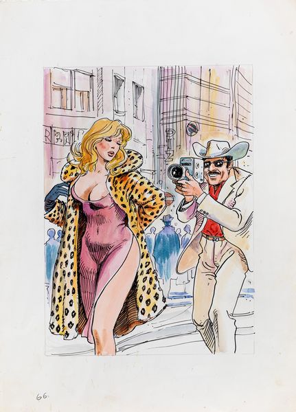 Milo Manara : Il Montatore - Il provino  - Asta Fumetti: I Maestri dell'Erotismo - Associazione Nazionale - Case d'Asta italiane